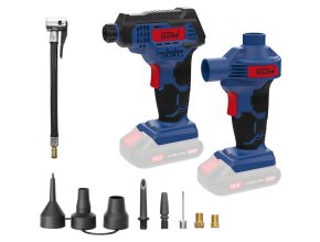 Sada akumulátorového kompresoru a vzduchové pumpy KLS 18-0, 11dílná