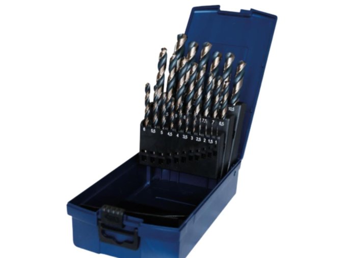 Sada spirálových vrtáků 25d/černozlaté HSS-RATIO