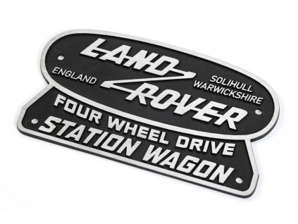 Defender Land Rover Nostalgie Emblem Logo Solihull Station Wagon NPLT SW 015fb24850d7e4c
