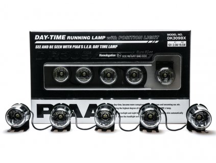 4238 piaa dr305 bodove led denni sviceni 2x 5 svetelnych led modulu homologovane