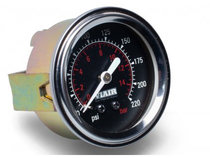 5537 viair ukazatel tlaku 2 jednorucickovy cerny podsviceny do 15 bar 220 psi