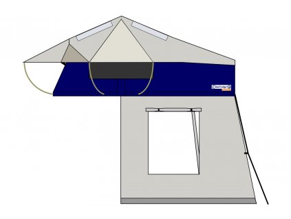 roof lodge evolution 2 extended mit bodenzelt