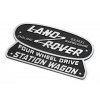 Defender Land Rover Nostalgie Emblem Logo Solihull Station Wagon NPLT SW 015fb24850d7e4c