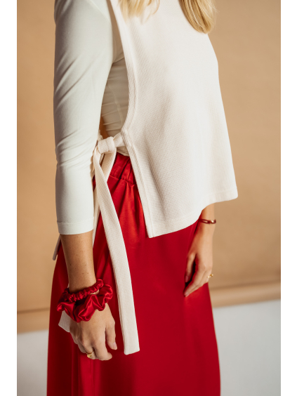 Tencelová sukně černá vánoční