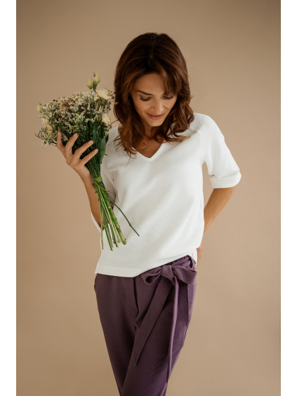 Žebrovaný komplet Muse mauve 1