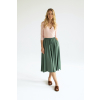 Modalová sukně Mia sage green a modalová halenka Ela