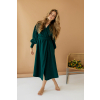Zavinovací šaty Esme smaragdová 4