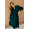 Zavinovací šaty Esme smaragdová
