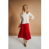 Tencelová sukně červená