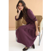 šaty Ava plum detail