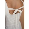 Smetanový peplum top Jasmin detail