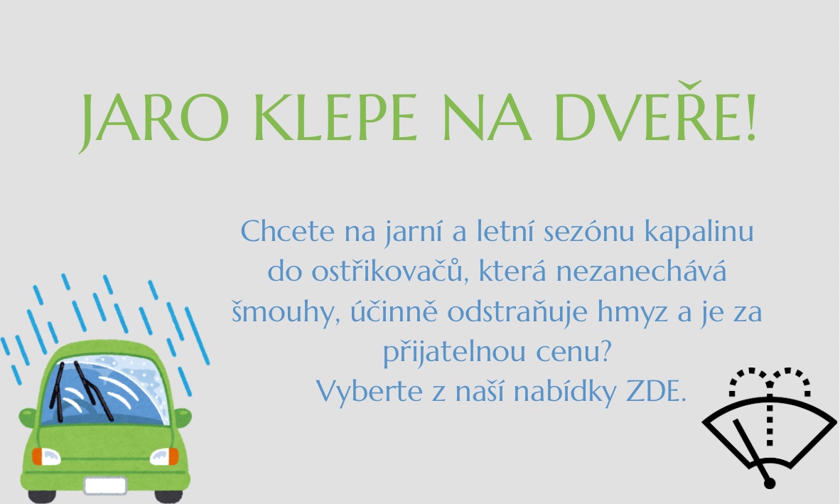 Letní kapaliny do ostřikovačů