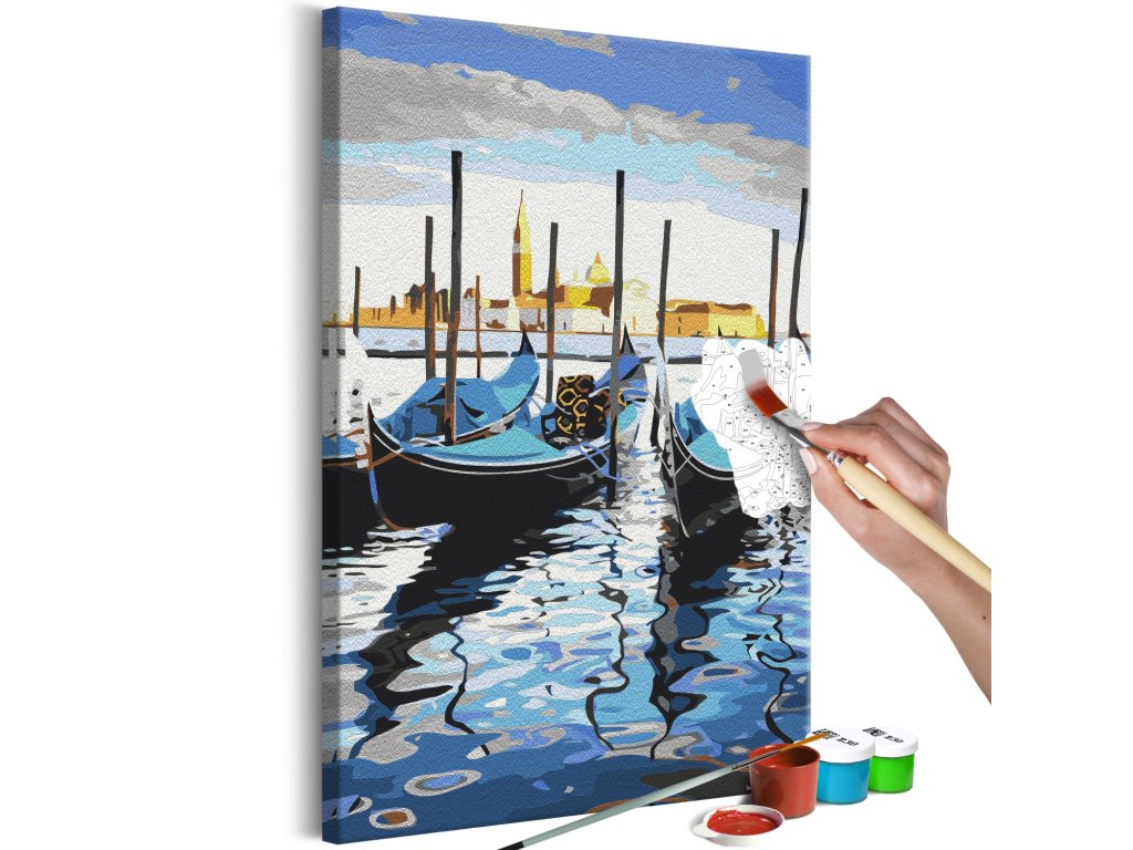 Maľovanie podľa čísiel - Venetian Boats