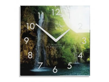 Nástenné akrylové hodiny WATERFALL - 30cm