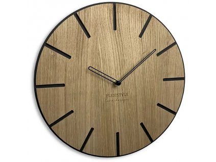 Drevené nástenné hodiny WOOD ART dub 30cm