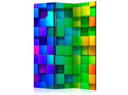 Paraván - Colourful Cubes [Room Dividers]