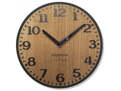Drevené nástenné hodiny dub ELEGANTE 30cm