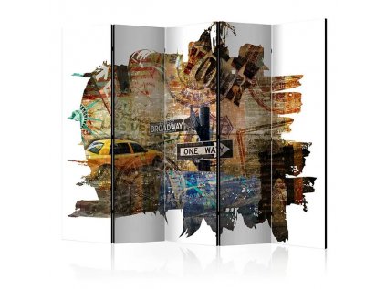 Paraván - New York Collage II [Room Dividers]