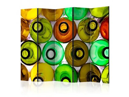 Paraván - bottles (background) II [Room Dividers]