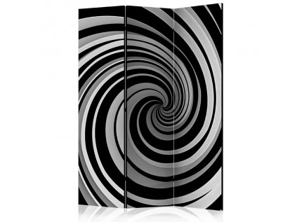 Paraván - Black and white swirl [Room Dividers]