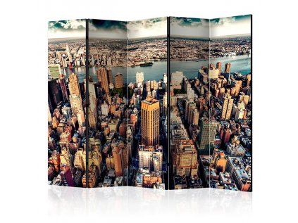 Paraván - Bird's Eye View of New York II [Room Dividers]