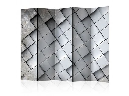 Paraván - Gray background 3D II [Room Dividers]