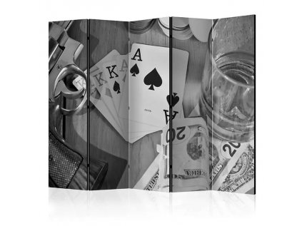 Paraván - Cards: black and white II [Room Dividers]