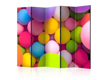 Paraván - Colourful Balls II [Room Dividers]