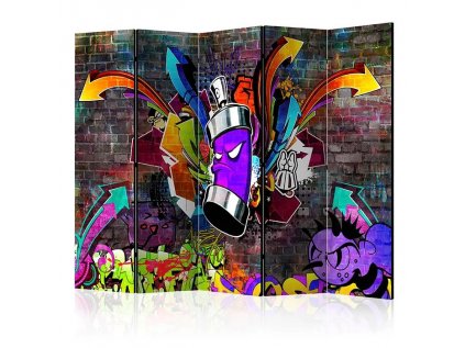 Paraván - Graffiti: Colourful attack II [Room Dividers]