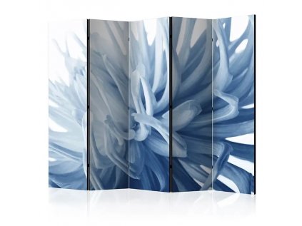 Paraván - Flower - blue dahlia II [Room Dividers]