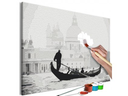 Maľovanie podľa čísiel - Black and White Venice