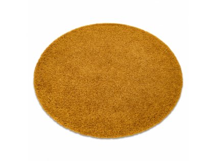 Okrúhly koberec SOFFI shaggy 5cm zlatá