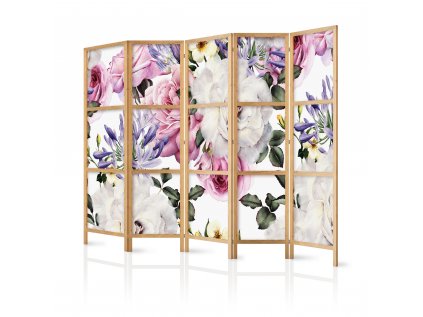 Japonský paraván - Floral Glade II [Room Dividers] Japanese