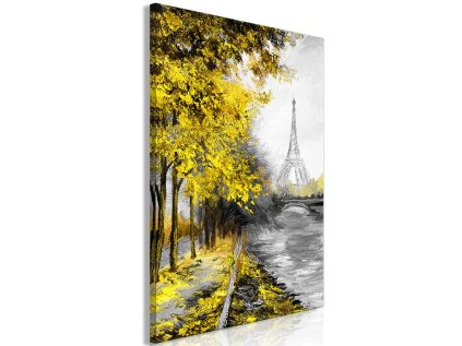 Obraz - Paris Channel (1 Part) Vertical Yellow