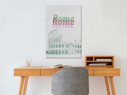 Obraz - Rome in Watercolours (1 Part) Vertical