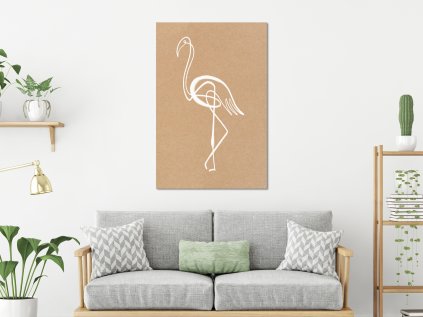 Obraz - White Flamingo (1 Part) Vertical