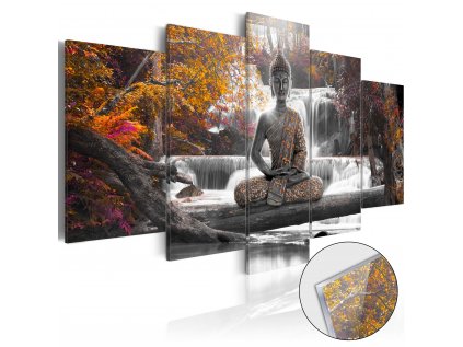 Obraz na akrylátovom skle - Autumnal Buddha [Glass]