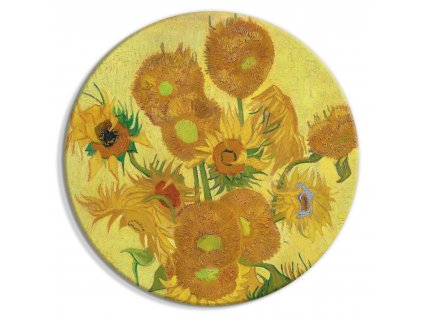 Okrúhlý obraz - Sunflowers (Vincent van Gogh)