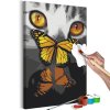 Maľovanie podľa čísiel - Kitten and Butterfly