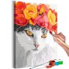 Maľovanie podľa čísiel - Flowery Cat