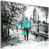 Obraz - Walk in London (1 Part) Wide Turquoise