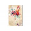 Obraz - Watercolor Flamingo (1 Part) Vertical