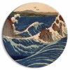Okrúhlý obraz - Japanese Woodcut Utagawa Hiroshige - Great Blue Wave