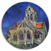 Okrúhlý obraz - The Church at Auvers (Vincent van Gogh)