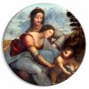 Okrúhlý obraz - The Virgin and Child with Saint Anne (Leonardo da Vinci)