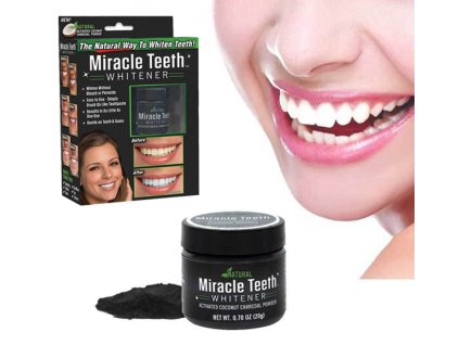 Teeth Whitening – kokosové aktivní uhlí na bělení zubů