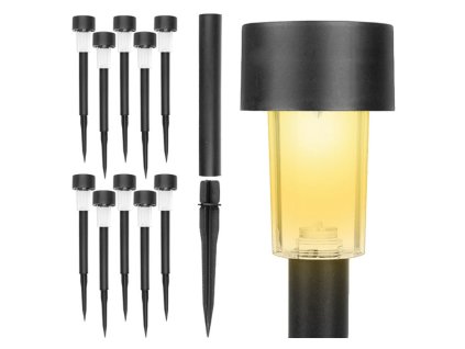 solarni lampa 10ks tepla bila