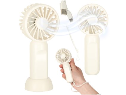 Wiatrak biurkowy wentylator mini reczny wiatraczek przenosny USB 13 8cm 173391