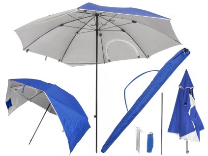 Parasol namiot plazowy ogrodowy skladany duzy 171379
