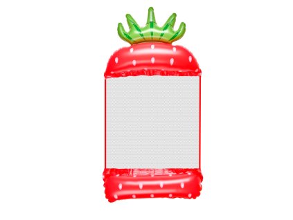 Materac dmuchany plazowy hamak wodny lezak fotel krzeslo do plywania basenu truskawka 171796